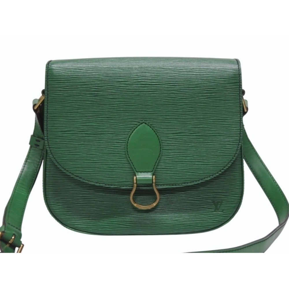Louis Vuitton Epi shoulder Saint Cloud bag green leather